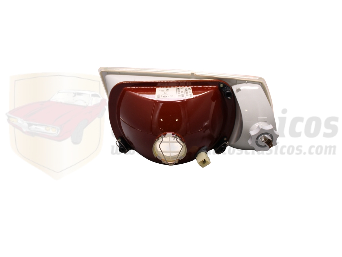 Óptica de faro delantero derecho H4 Citroën Visa y C15 original 061795